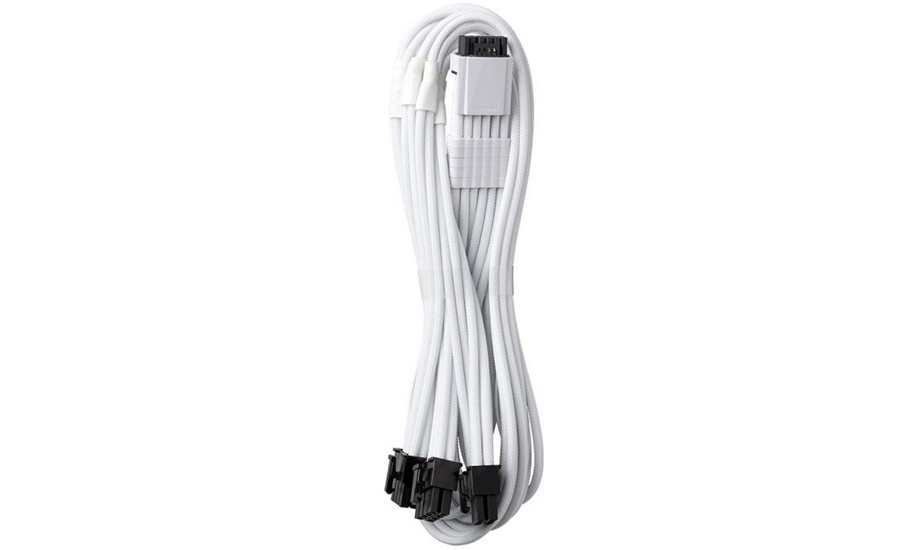 CableMod Pro Series Cable Kit ホワイト CableMod CableMod PRO ModMesh 12VHPWR Cable Extension Kit